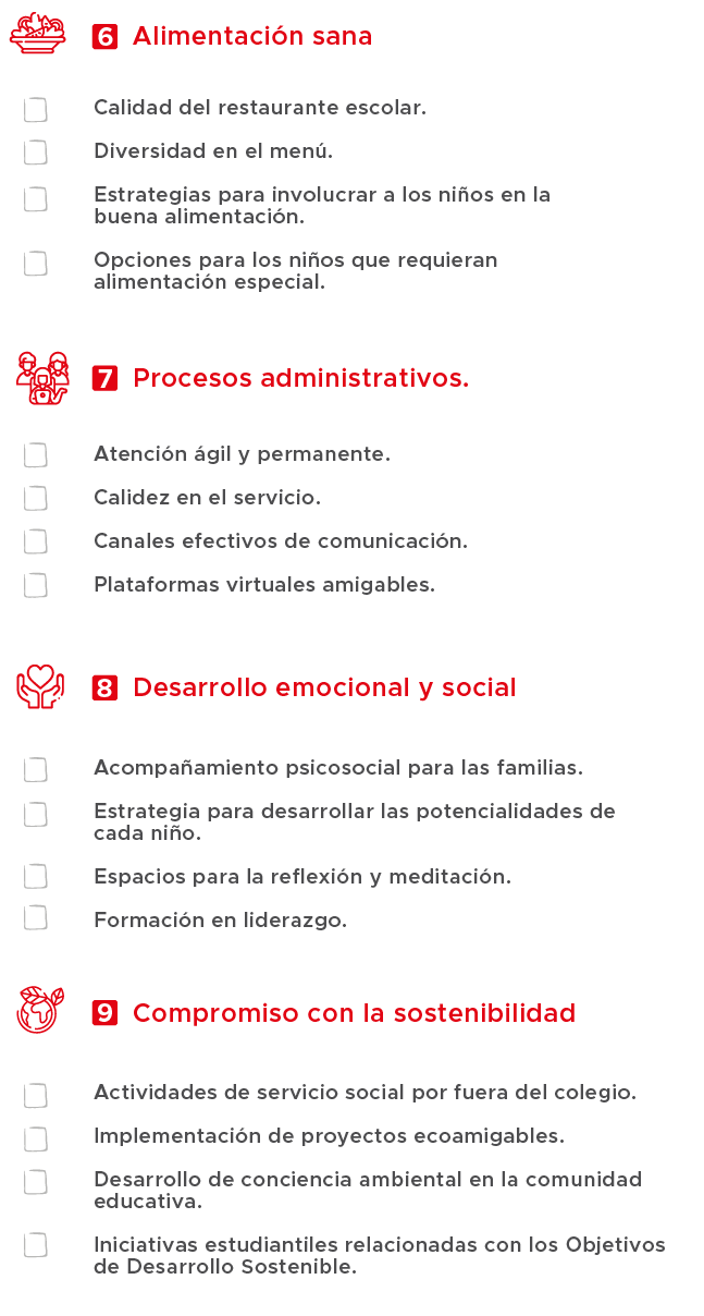 checklist 2 colegio privado santa marta